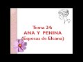 TEMA 24. ANA Y PENINA (Esposas de Elcana)