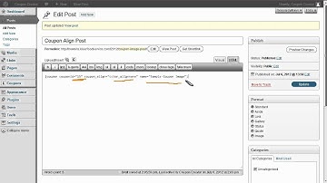 How to align coupons using WordPress Coupon Creator