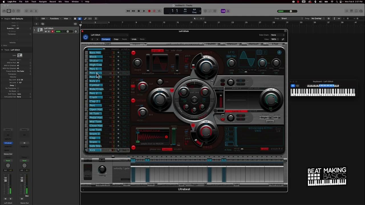 Introduction To UltraBeat (Drum Machine) In Logic Pro X 2023 Edition