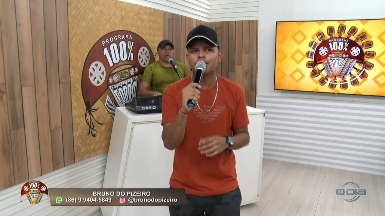 Bruno do Pizeiro é atração ao vivo no Programa 100% Forró