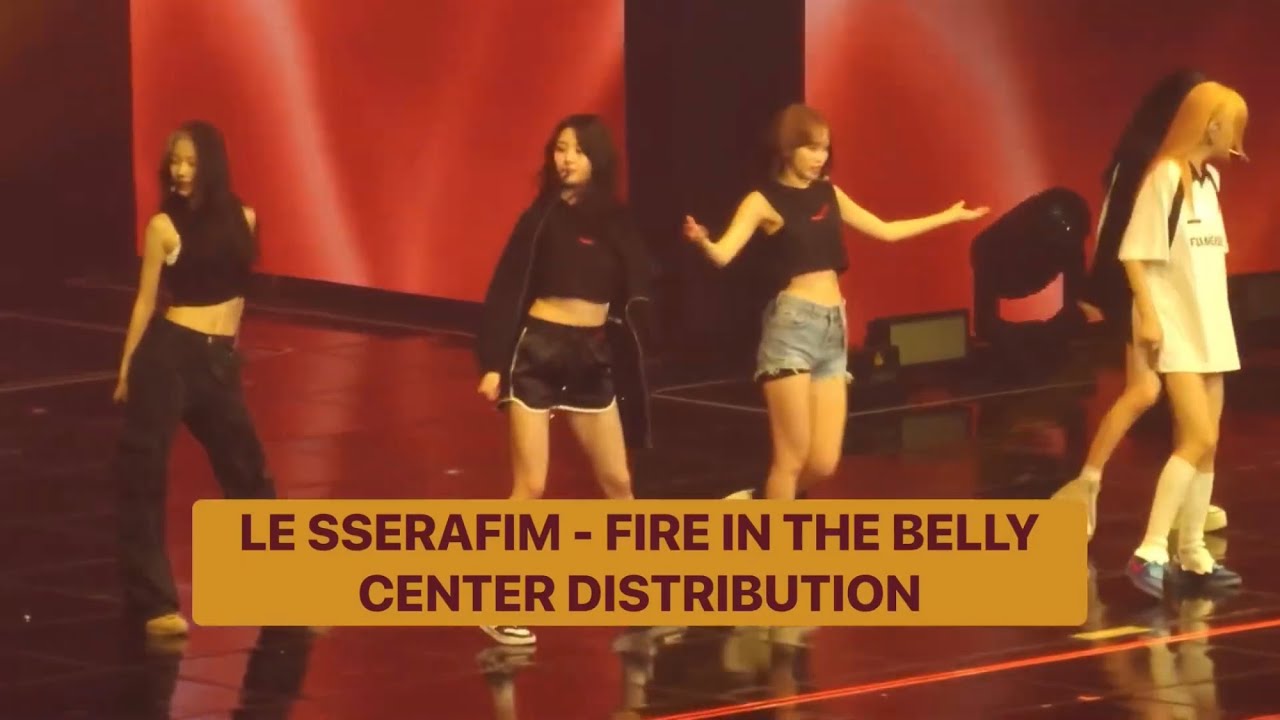 LE SSERAFIM - FIRE IN THE BELLY - CENTER DISTRIBUTION