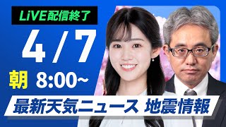 ウェザーニュースの配信のサムネイル画像