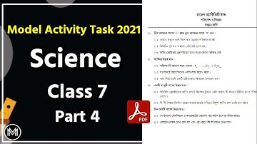 Class-7 Science Model Activity Task part-4 (NEW) Full Solve WBBSE @mathsbysumansir