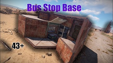 Rust:(Updated) Bus Stop Base/With Bunker, Secret loot room, and Vault