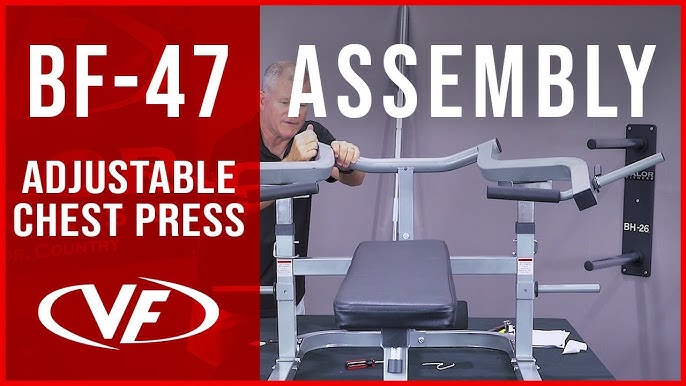 BF-47, Adjustable Bench Press with Converging Arms