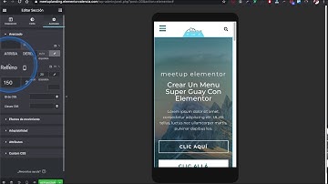 Elementor Responsive Botones y Ajustes de la Hero Section