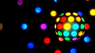 Colorful Party Ball Moving Disco Light Rotating Dance Lights Colors Video Background