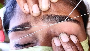 How Make a Eyebrow Threading | Eyebrows Threading Tutorial.