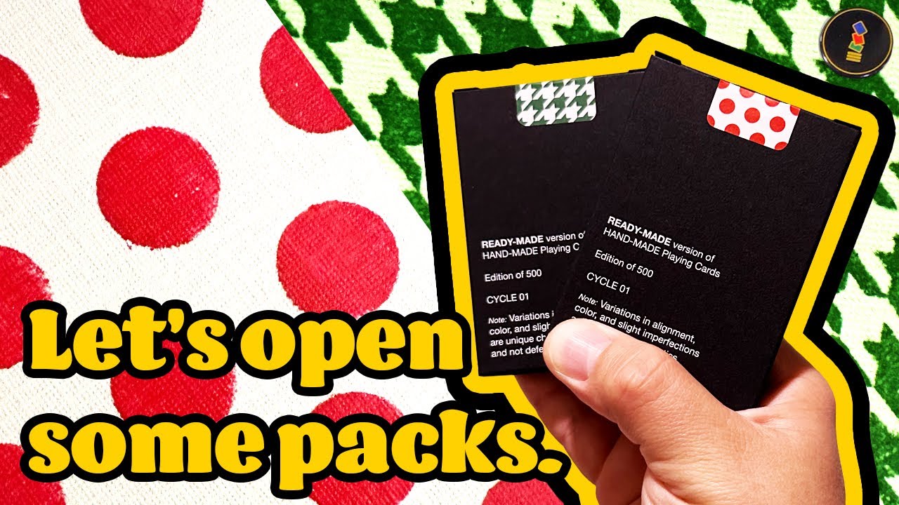 ANYONE WORLDWIDE READY-MADE CAPS LOCK! Let's open the first two Replica Ready Made Playing Cards!