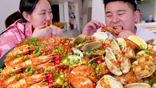 80 юаней за 2 кетти из кальмаров, 2 кетти из креветок, морепродукты чили