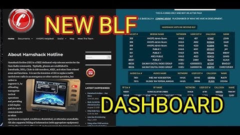 HAMSHACK HOTLINE -NEW BLF Dashboard