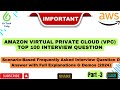 AWS VPC Top 100 most important scenario based Most Asked interview Questions &amp; Answers Part-3 #vpc