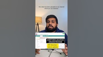 PF details online correction | joint declaration form online update #pf #correction #online epfo