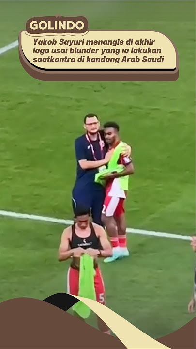 Yakob Sayuri cried at the end of the match after a blunder resulted in a penalty for Saudi Arabia...