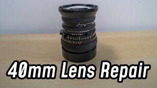Damaged Hasselblad 40mm Lens Repair & Test