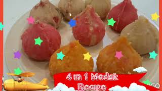 How to make Coconut and Mawa Modak Recipe?4 in 1 Modak Recipe?Fresh Coconut and Mawa Modak Recipe