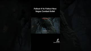 Fallout 4 Vs Fallout New Vegas Combat Knife!