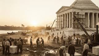 Inside the Building of the Jefferson Memorial [20th Century America]