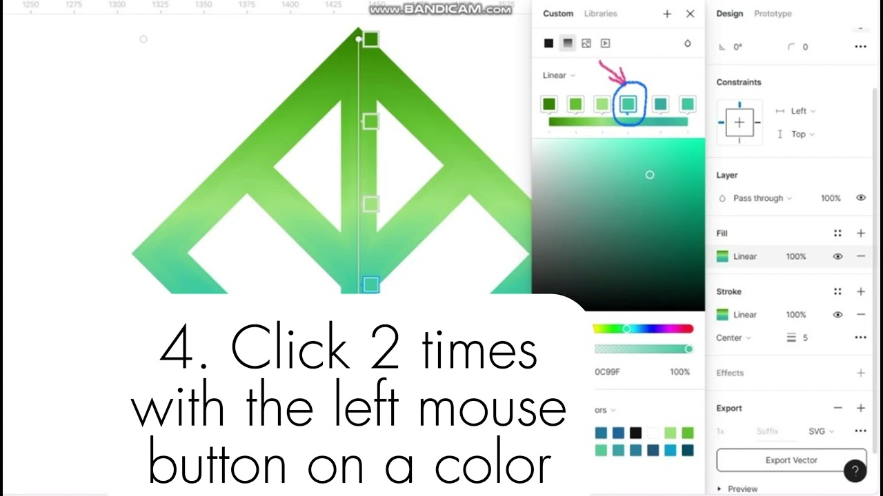 How to create an evenly gradient in Figma. Video tutorial. Как создать равномерный градиент в Figma.
