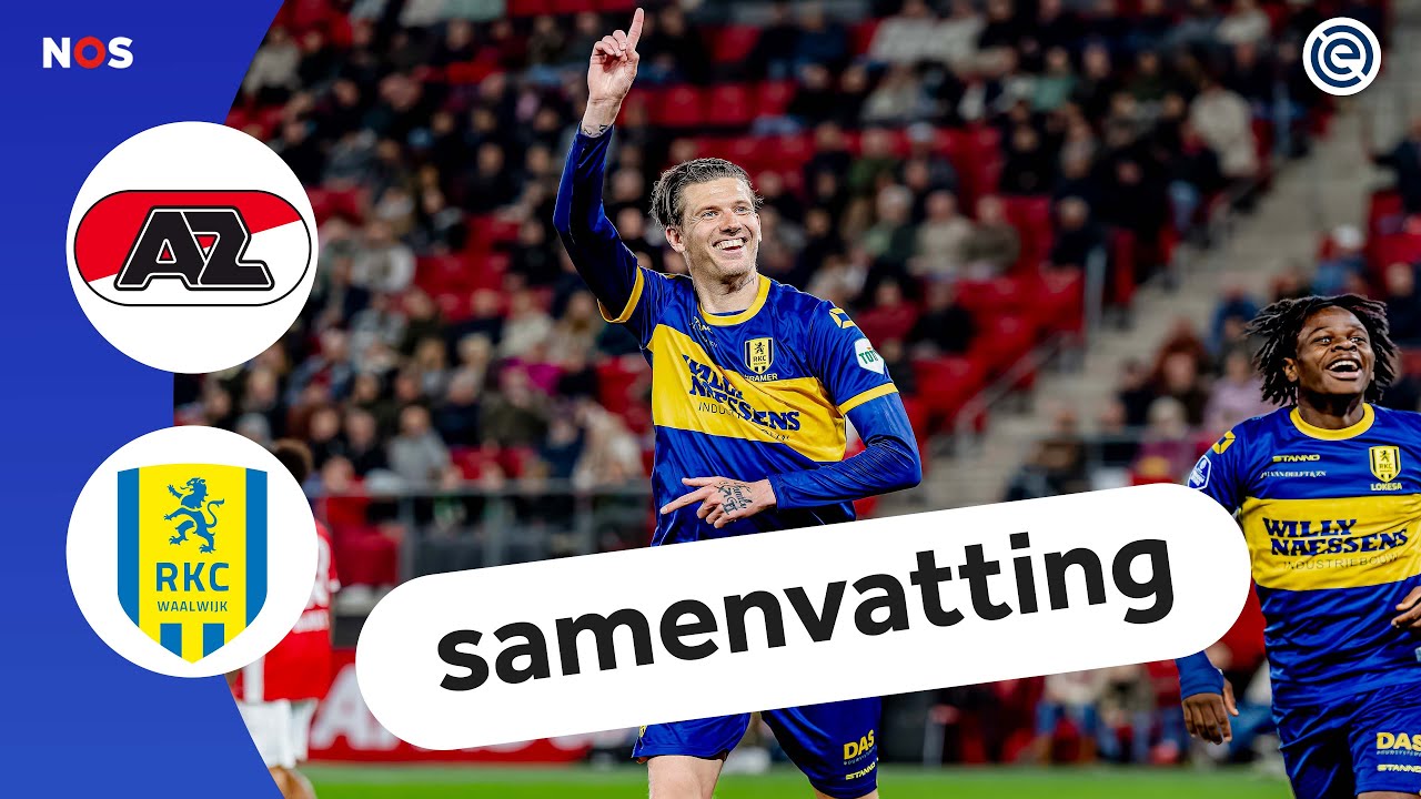 Het VENIJN zit 'm in de STAART?! 😱 | AZ - RKC Waalwijk | samenvatting