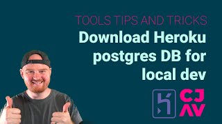 Download Heroku Postgres database to use locally