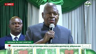 Message Dominical Du Chef Spirituel Papa Simon Kimbangu Kiangani , 22 Fevrier 2026 A Nkamba