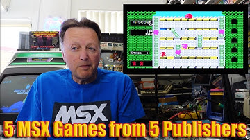 5 MSX Games From 5 Publishers (Mr Do vs Unicorns, Time Pilot, Front Line, Star Soldier, Starquake)