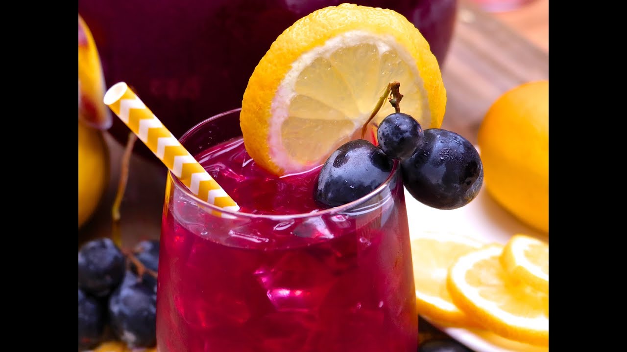 Refreshing Black Grape Lemonade | Divas Can Cook
