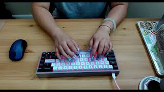 STUDY WITH ME KEYBOARD TYPING ASMR | super tingly, soft spoken, keyboard asmr, long nails asmr screenshot 3