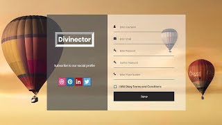 How To Create a Transparent Sign up Form Using HTML and CSS