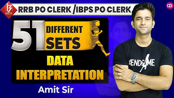 Maths Marathon Class | Data Interpretation For IBPS PO/CLERK | RRB PO/CLERK | Amit Sir Maths