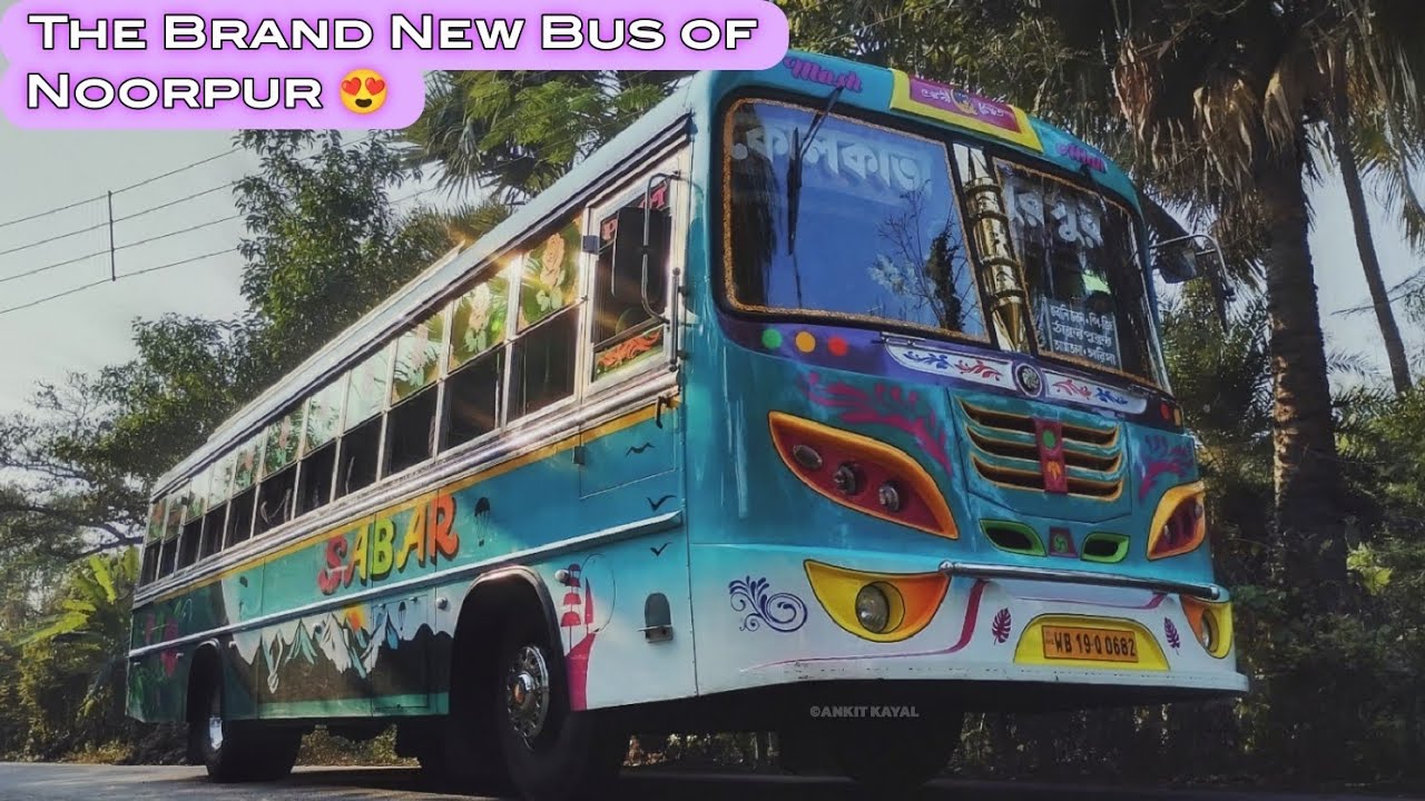 Raw Bus Kolkata to Noorpur Raw Bus Journey Video | Aggressive Bus Driving on ...