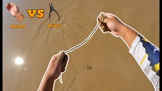 How to catch Beach Worms⎮tips and tricks, pliers or hands - beach worming episode 1 ⎮