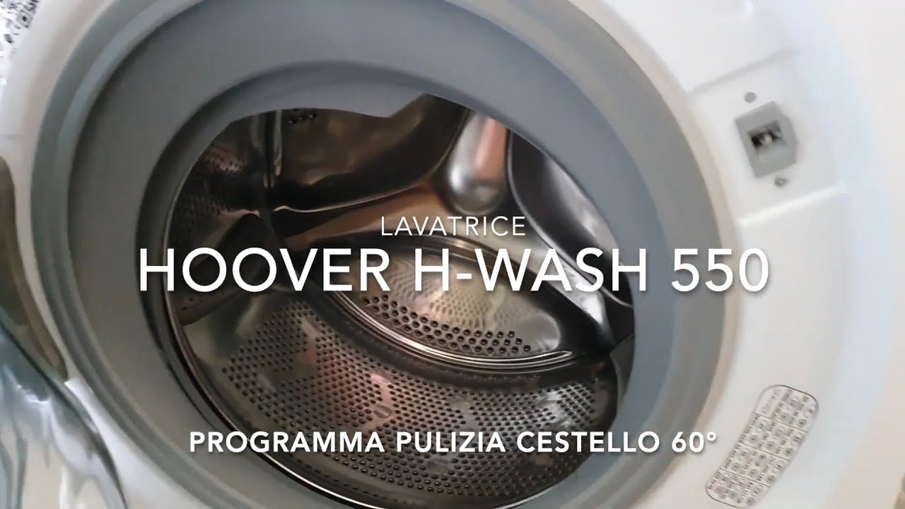 Washing Machine Hoover H-Wash 550 - Drum Cleaning Program 