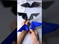 How To Make Flying Bat Paper Craft 🦇 | Flapping Wings Origami Bat DIY | Easy Paper Bat for Kids