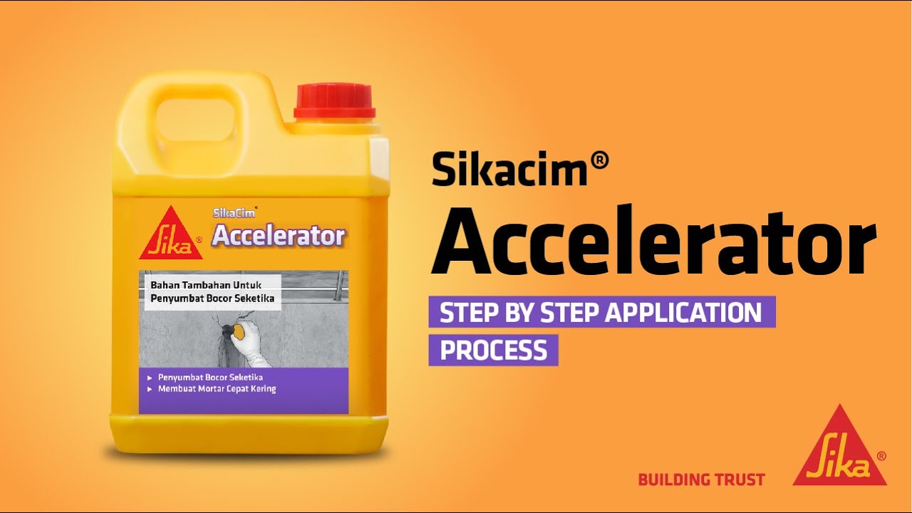 SikaCim® Accelerator Application Process YouTube