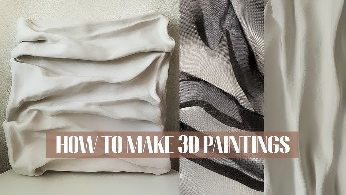 🎨 The process behind creating captivating texture on canvas with 3D f
