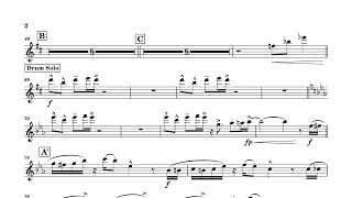Bob-Omb Battlefield - Koji Kondo, Arr. Charlie Rosen - Trumpet 1 Part (Scrolling Score + Audio)
