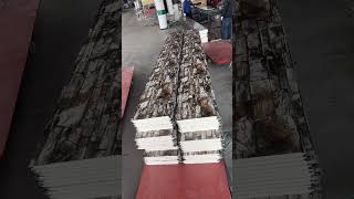 1.6Cm Thickness Culture Stone Flat Pattern Pu Sandwich Wall Panel For Prefab House External Wall.