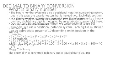 Binary Numbers ITI workshop calculation and science