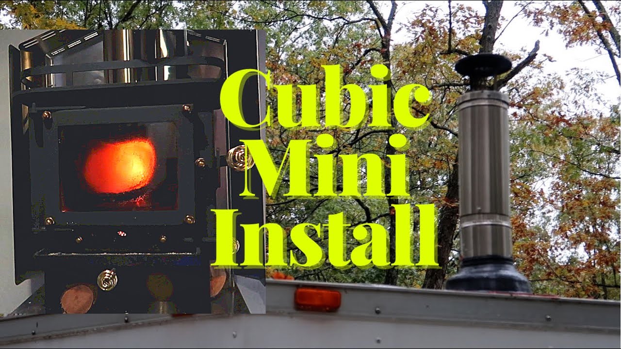 Cubic Mini Wood Stove in a CARGO TRAILER! // Install | Cargo Trailer  Conversion Build // Part 17 - YouTube