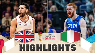 Great Britain 🇬🇧 v Italy 🇮🇹 | Highlights | FIBA Basketball World Cup 2027 European Qualifiers