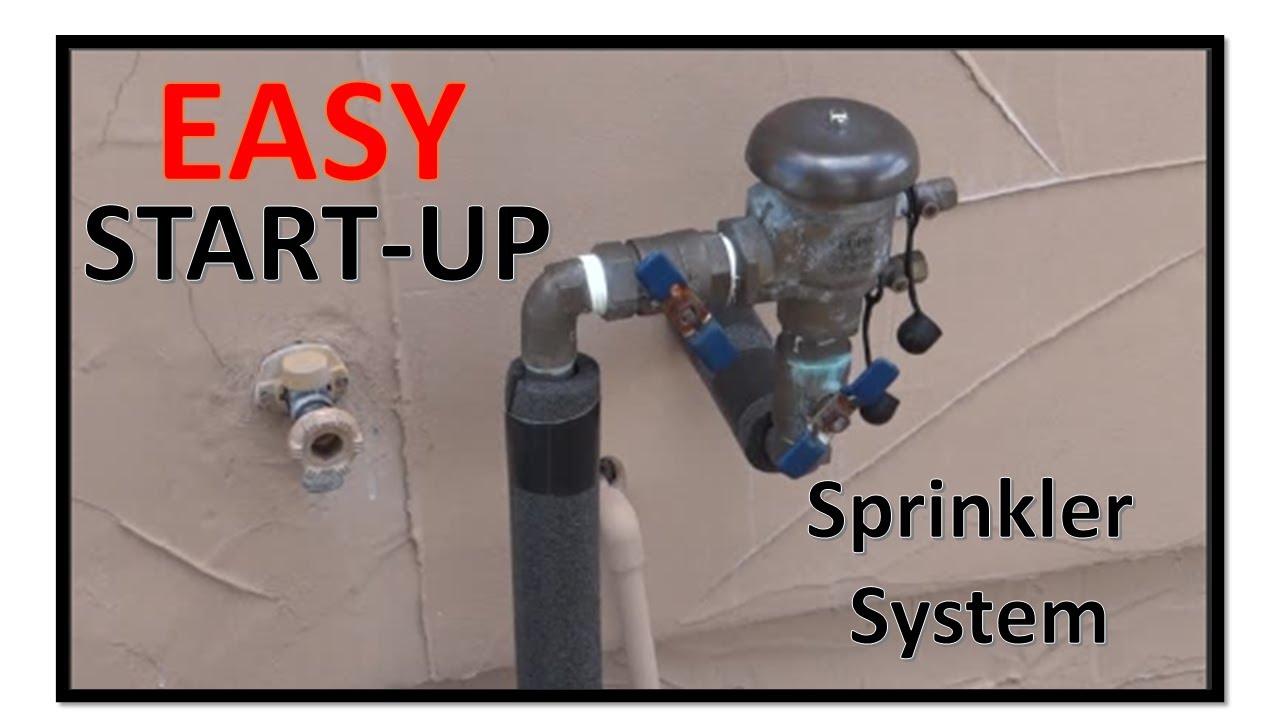 Simple Sprinkler System Startup YouTube