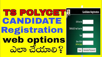 ts polycet web options candidate registration  login  collage selection process 2021 in telugu