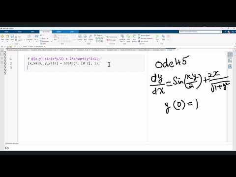 ODE45 MATLAB2025
