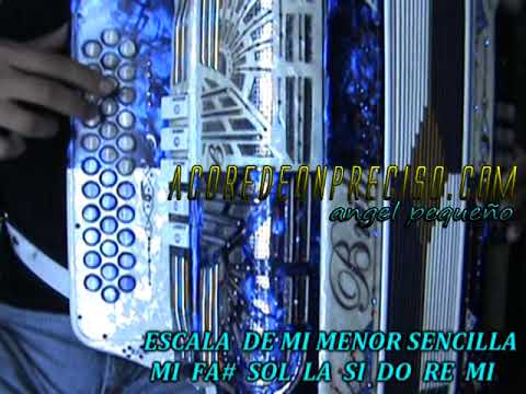 escala mi menor sencilla acordeón de sol - YouTube