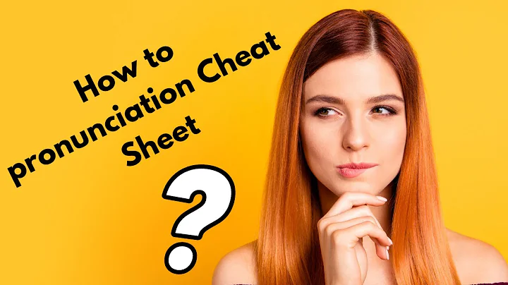 How to Pronounce CHEAT SHEET - American English Pronunciation VisionVibes Hub