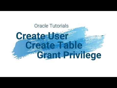 Oracle Tutorial#1: How to Create a new User & Table using Command Prompt & Grant Privileges