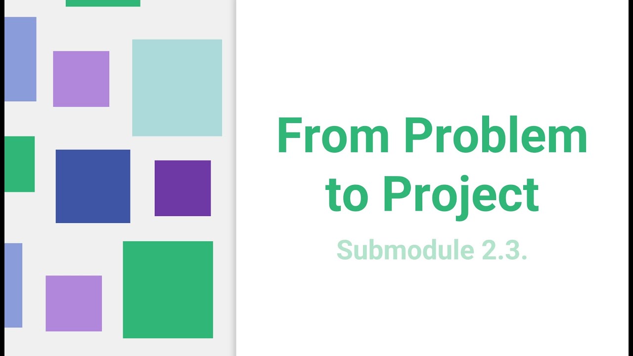 2.3. From Problem to Project - YouTube