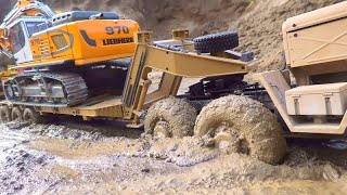 THE REAL LIFE AT THE BIGGEST RC CONSTRUCTION SITE! MAN ! SCANIA! VOLVO! REAL RC TRUCK ACTION